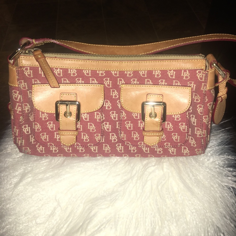 Dooney & Burke red hand bag